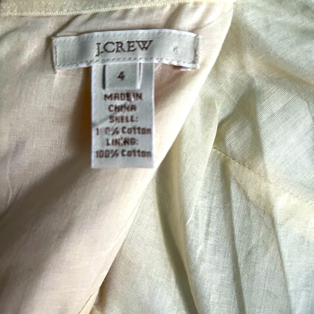 J. Crew ~ Floral Strapless Summer Dress SIZE 4 - Picture 13 of 13
